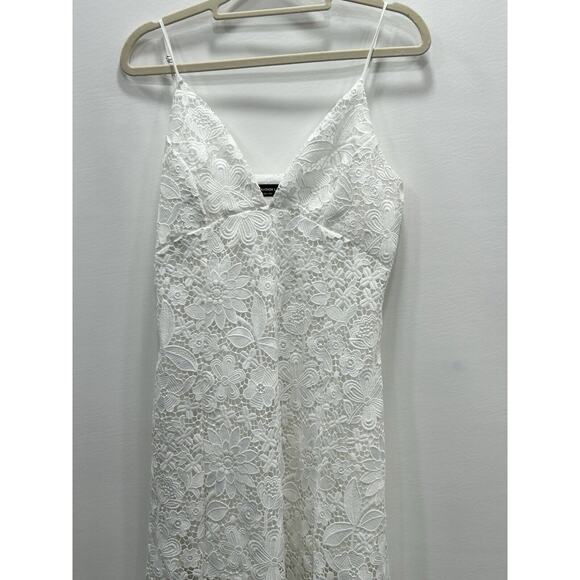 Generation Love Womens Rosie Dress Floral Lace Overlay V-Neck White Size M? NWOT - Picture 7 of 12